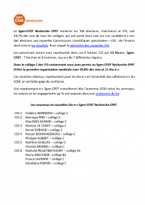 Remerciements CSS 2016